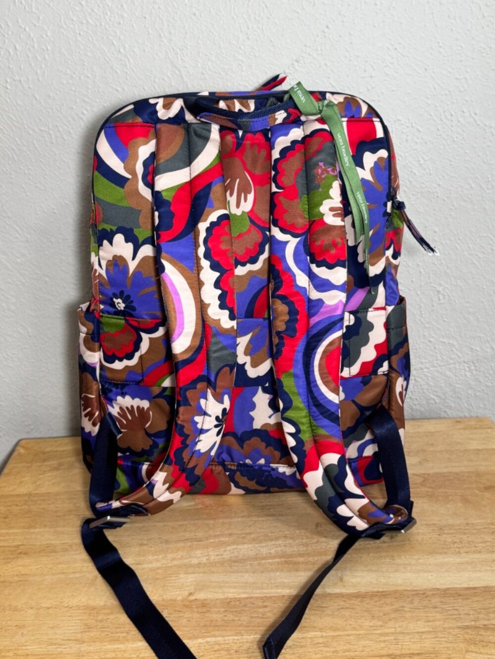 Vea Bradley Large Bancroft Backpack Nylon Bossanova Bold NWT - Picture 2 of 14